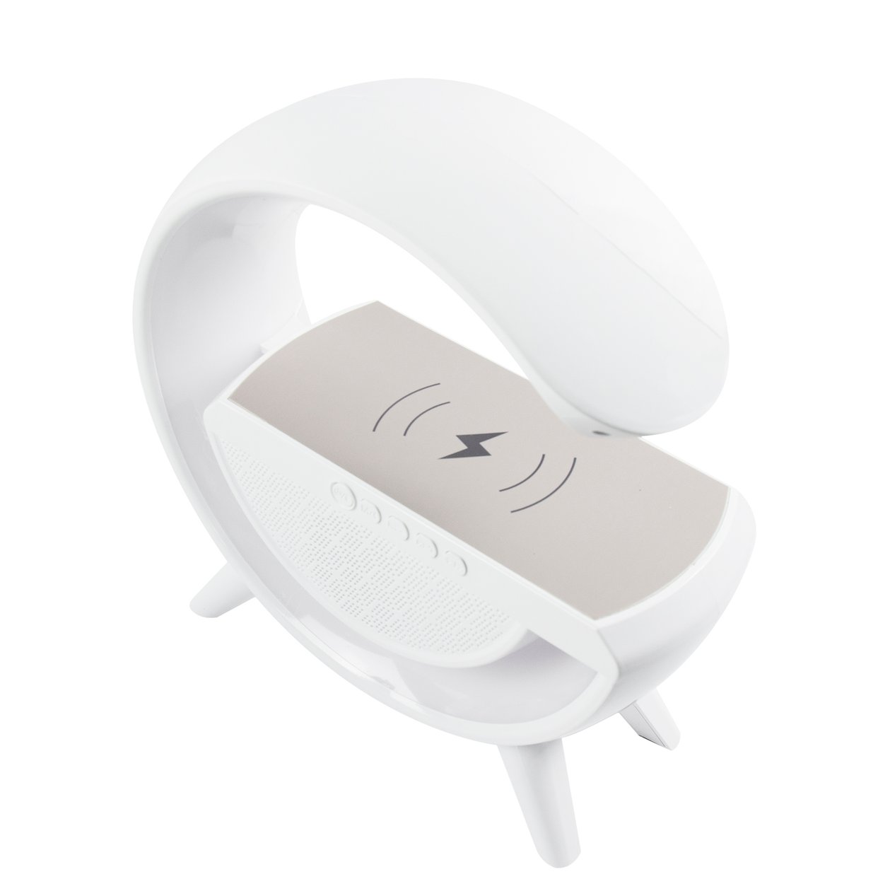 Колонка светильник с Bluetooth и беспроводной зарядкой BT2301