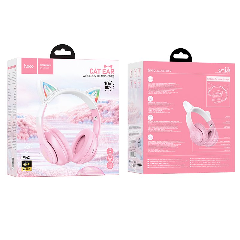 Наушники Hoco W42 Cat ears BT headphones