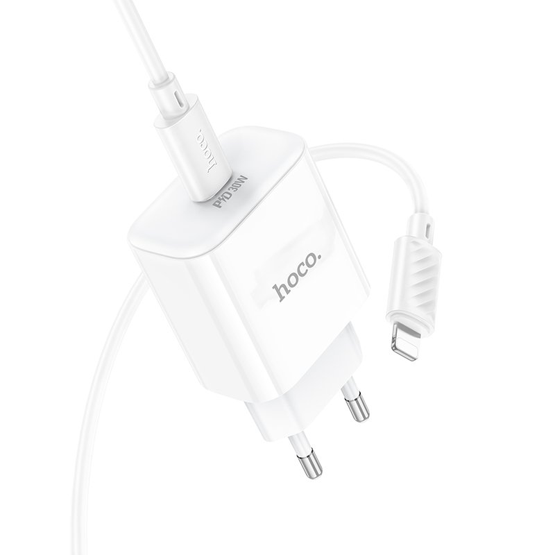 СЗУ Hoco C76A Pro Majestic single port PD30W charger set(C to iP)