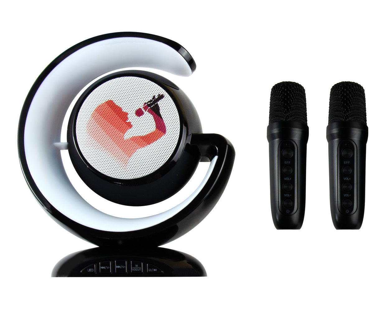 Портативная Bluetooth колонка YS-110 с двумя микрофонами и RGB подсветкой