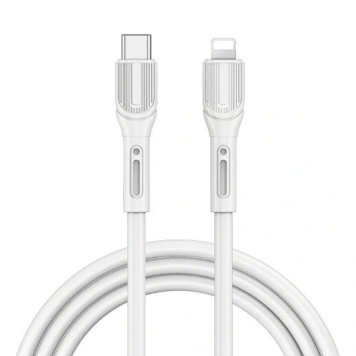 WIWU Кабель Wi-C005 C-L Armor Series High Elastic TPE Fast Charging USB C to Lighting