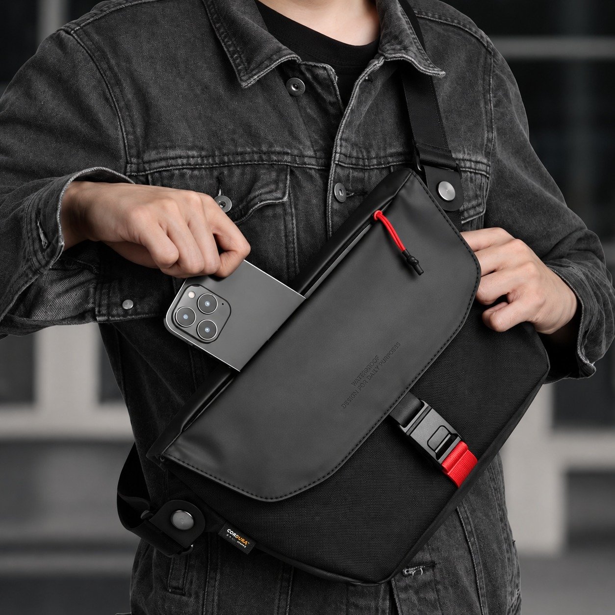 WIWU Сумка через плечо Warriors Message Bag X