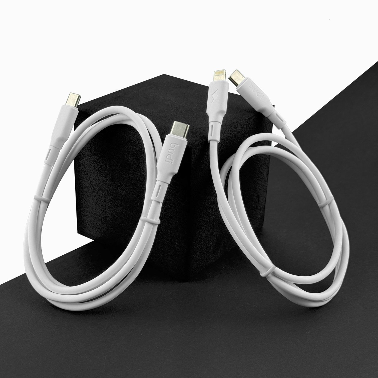 DC256M10W -  Budi USB-A to Micro Cable Liquid Silica Gel 3A 1m