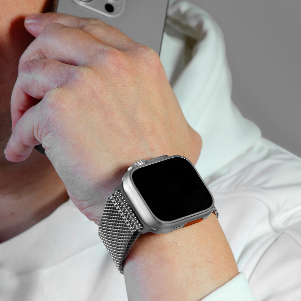 Ремешок Apple Watch Titanium Milanese Loop 42/44/45/49