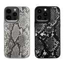 Kajsa Glamorous Collection Snake Pattern 2 back case for iPhone 15 Pro