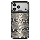 Kajsa Glamorous Collection Genuine Leather Snake Pattern Case iPhone 17 Pro Max