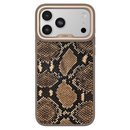 Kajsa Glamorous Collection Genuine Leather Snake Pattern Case iPhone 17 Pro Max