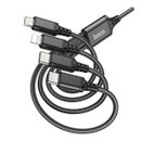 Кабель Hoco X76 4-in-1 (Type-C+Type-C+iP+Micro)