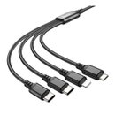 Кабель Hoco X76 4-in-1 (Type-C+Type-C+iP+Micro)