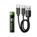 Аккумуляторные батарейки HOCO JA4 (AAA) 320mAh USB-C