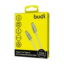 DC103TT30 - USB-кабель Budi Type-C to Type-C Fast Charging Braided Cable 3m