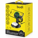 WL4900B - Budi MagSafe 3 in 1 15W Wireless Faster Charger