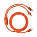 DC271TTT15C - Budi 2 in 1 Type-C to Type-C+Type-C