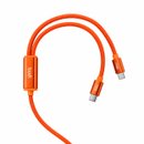 DC271TTT15C - Budi 2 in 1 Type-C to Type-C+Type-C