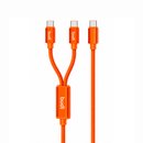 DC271TTT15C - Budi 2 in 1 Type-C to Type-C+Type-C