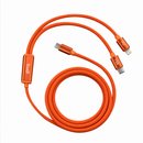 DC271TTL15C - Budi 2 in 1 Type-C to Type-C+Lighting