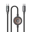 Кабель MCDODO CA-2580 USB-C to USB-C+ Wireless Charger for Apple Watch Cable 1.5m 2 in1 60W