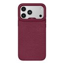Kajsa Genuine Leather Togo Litchi Pattern Case iPhone 17 Pro Max/18 Pro Max