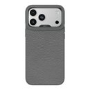 Kajsa Genuine Leather Togo Litchi Pattern Case iPhone 17 Pro/18 Pro