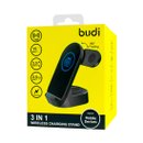 WL4300B - Budi 3 in 1 Wireless Chargin Stand