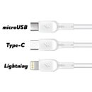 WUW Charging Cable 3in1, 2A  1m X179