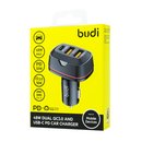 CC616TB - Budi Car Charger 48W Dual QC3.0 and USB-C PD