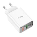 СЗУ Hoco C100A PD20W+QC3.0 charger with digital display (EU)