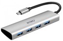 WIWU Переходник A440 Pro 4 in 1 (USB-C to 4xUSB3.0) Hub докстанция Alpha