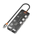 WIWU Адаптер CB011 11 в 1 Cyber USB-C to USB3.0, SD/TF, HDMI, RJ45, VGA, PD + 3.5mm