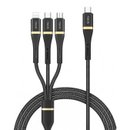Wiwu Кабель WI-C023 Vigor Series 3in1 Type-C Lightning Micro Reel Data and Charging Cable 100W