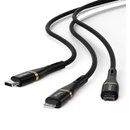 Wiwu Кабель WI-C023 Vigor Series 3in1 Type-C Lightning Micro Reel Data and Charging Cable 100W