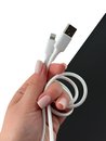 DC256M10W -  Budi USB-A to Micro Cable Liquid Silica Gel 3A 1m