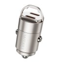 WIWU Автомобильное зарядное устройство Wi-QC029 Nano Series 30W Fast Car Charger USC-C+USB-C