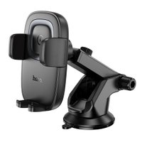Автодержатель Hoco HW32 Crown push-type wireless (center console) / Зажимний у дефлектор + №10972