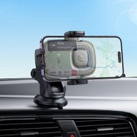Автодержатель Hoco HW32 Crown push-type wireless (center console) / Зажимний у дефлектор + №10972