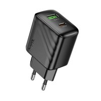 СЗУ Hoco CS25A Rico PD20W+QC3.0 charger (EU) / Бренд + №11345