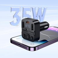 FM Трансмиттер Hoco E87 Delta 35W(1A1C) / АЗП + №11354