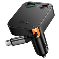 АЗУ Hoco NZ18 Guardian PD65W(2C1A) with retractable cable / АЗП/FM Модулятори + №11400