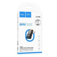 Переходник Hoco UA36E iP/C male to USB female OTG / Перехідники + №11403