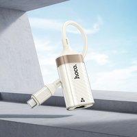 Переходник Hoco UA41B Crystal Type-C ethernet (100 mbps) / Кабелі / Перехідники + №11405