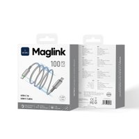 WIWU Кабель Wi-C084 C-C Maglink Magnetic Cable 100W / WIWU + №11600