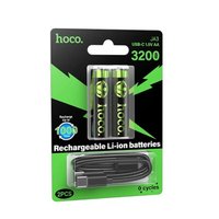 Аккумуляторные батарейки HOCO JA3 (AA) 860mAh USB-C / Power Bank + №11762