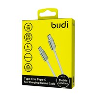 DC103TT30 - USB-кабель Budi Type-C to Type-C Fast Charging Braided Cable 3m / Budi + №11986