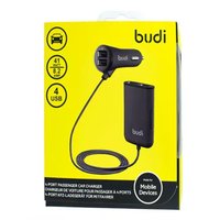 M8J068 - Car charger Budi 4 USB 1.8m 7.2A / Budi + №3030