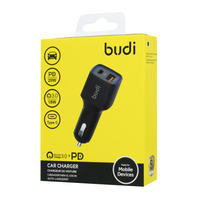 CC065TB38 - QC 3.0/PD USB Car Charger with LED indicator,Input:DC 12~24V / Budi + №6780