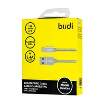 M8J180M - USB-кабель Budi Micro USB in cloth 1m / Budi + №3085