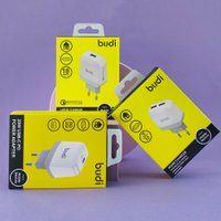M8J940QE(AC940QEW) - Home Charger Budi 1 USB 3.6A with QC3.0 EU plug / Адаптер Budi + №3035