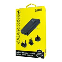 AC337B - Charger PD GaN2Pro 65W QC 3.0 18W / Адаптер Budi + №3044