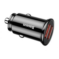CCALL-YD01 - Baseus Circular Plastic A+A 30W Dual QC3.0 Quick Car Charger / AЗУ + №3338