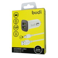 CC631T - Budi Car Charger 12W 2.4A + Cable Type-C / AЗУ + №6711